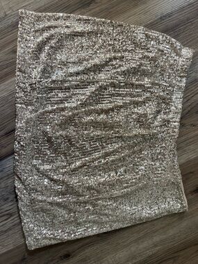 Gold Sequin Skirt